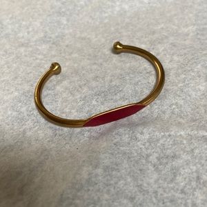 NWOT gold and maroon bangle